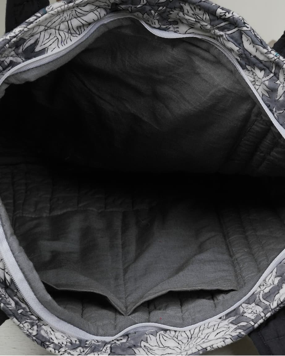 Handcrafted Quilted Cotton Tote Bag – Eco-Friendly, Spacious & Durable